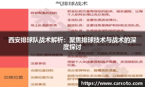 西安排球队战术解析：聚焦排球技术与战术的深度探讨